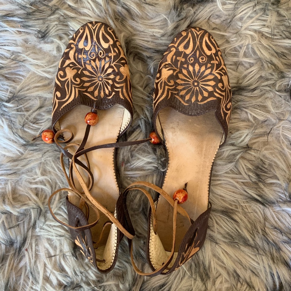 Camel Leather Handmade Sandals from Morocco